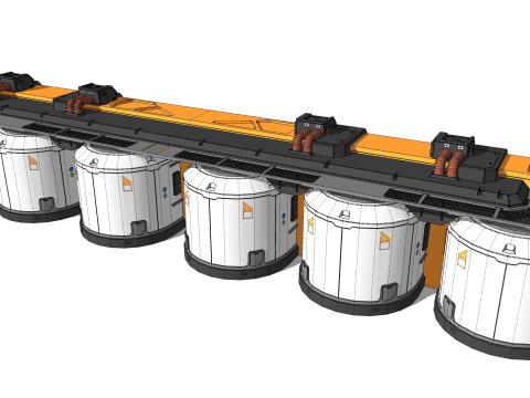 Sci-fi Architecture kitbash 56 Model 3D