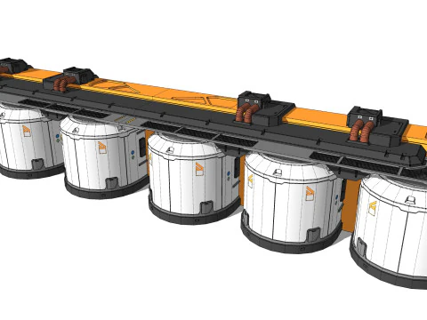 Sci-fi Architecture kitbash 56 3D Model