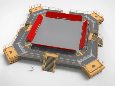 Architettura fantascientifica 13 Modello 3D