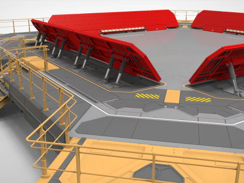 Architettura fantascientifica 13 Modello 3D