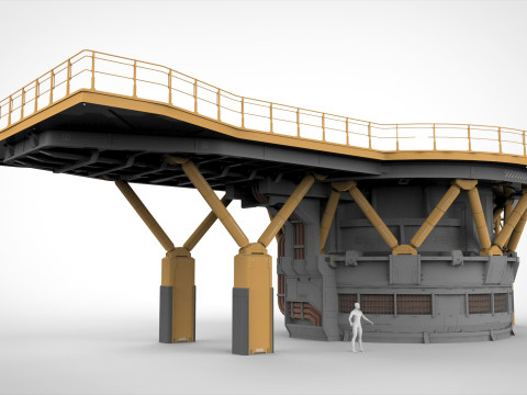 Sci-fi architecture 13 3D Model