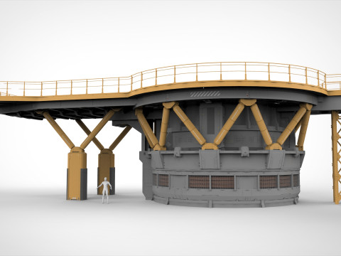Sci-fi architecture 13 3D Model