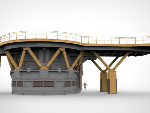 Sci-fi architecture 13 3D Model