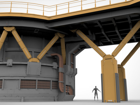 Sci-fi architecture 13 3D Model