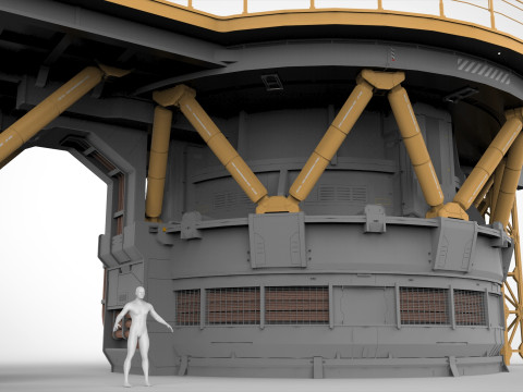Sci-fi architecture 13 3D Model