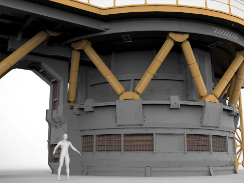 Architettura fantascientifica 13 Modello 3D