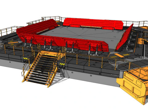 Architettura fantascientifica 13 Modello 3D