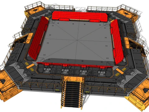 Architettura fantascientifica 13 Modello 3D