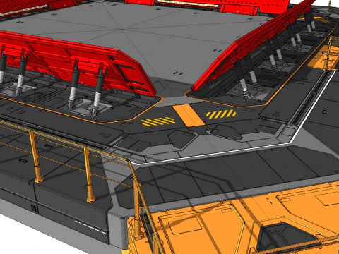 Architettura fantascientifica 13 Modello 3D