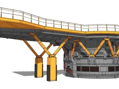 Architettura fantascientifica 13 Modello 3D