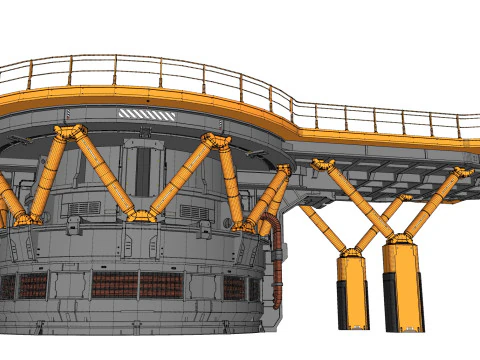 Architettura fantascientifica 13 Modello 3D