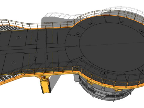 Architettura fantascientifica 13 Modello 3D