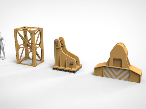 Sci-fi Architecture kitbash 57 Modello 3D