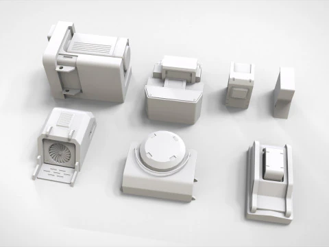 Sci fi trim sheets 7 3D Model