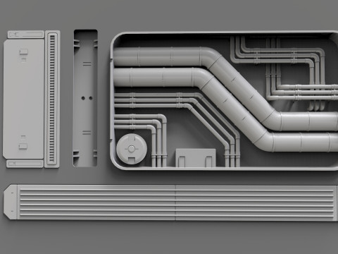 Sci fi trim sheets 7 Modelo 3D