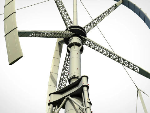 Bilim Kurgu R&uuml;zgar t&uuml;rbini 9 3D Model