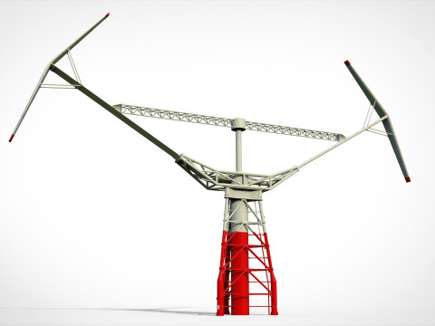 Научно-фантастическая ветряная турбина 9 3D Модель