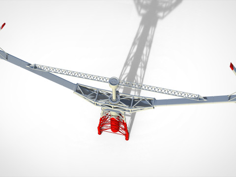 Научно-фантастическая ветряная турбина 9 3D Модель