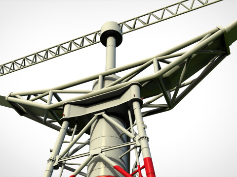 Научно-фантастическая ветряная турбина 9 3D Модель