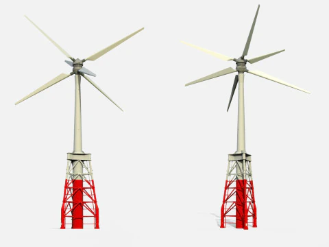 Bilim Kurgu R&uuml;zgar t&uuml;rbini 9 3D Model
