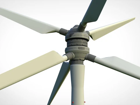 Bilim Kurgu R&uuml;zgar t&uuml;rbini 9 3D Model