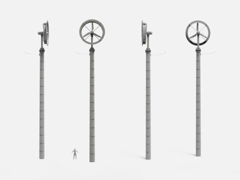 R&uuml;zgar t&uuml;rbini 4 3D Model