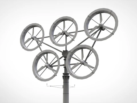 R&uuml;zgar t&uuml;rbini 4 3D Model