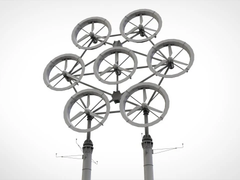 R&uuml;zgar t&uuml;rbini 4 3D Model