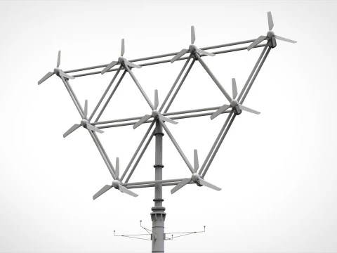 R&uuml;zgar t&uuml;rbini 4 3D Model