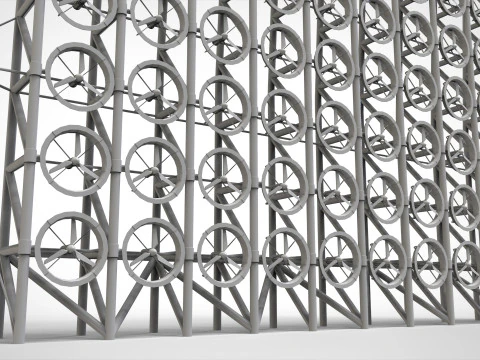 R&uuml;zgar t&uuml;rbini 4 3D Model