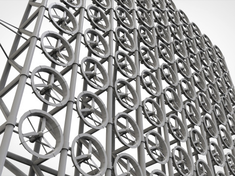 풍력 터빈 4 3D 모델