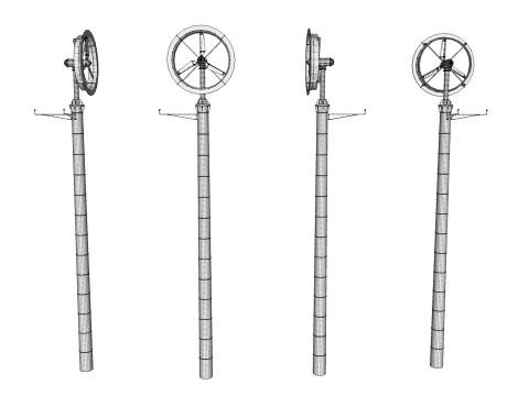 R&uuml;zgar t&uuml;rbini 4 3D Model