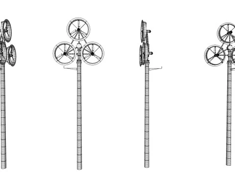 R&uuml;zgar t&uuml;rbini 4 3D Model