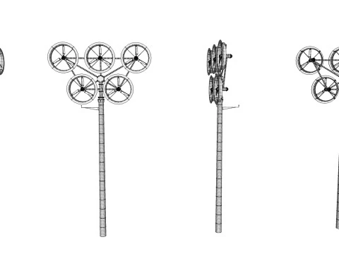 R&uuml;zgar t&uuml;rbini 4 3D Model