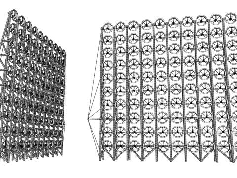 풍력 터빈 4 3D 모델