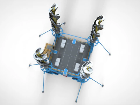 공상 과학 풍력 터빈 7 3D 모델