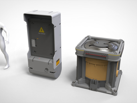 Alat peraga fiksi ilmiah 8 Model 3D