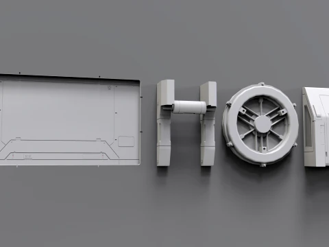 Sci fi trim sheets 9 3D Model