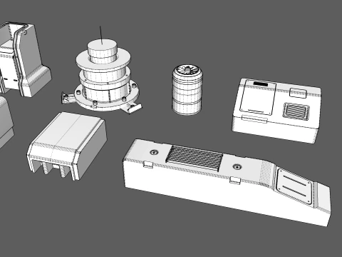 Sci fi trim sheets 9 3D Model