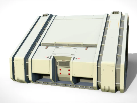 Sci-fi Architecture kitbash 59 3D Model