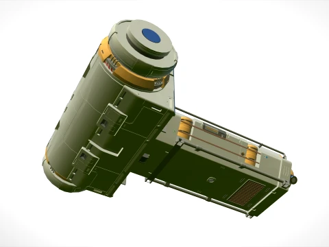 Sci-fi Architecture kitbash 59 3D Model