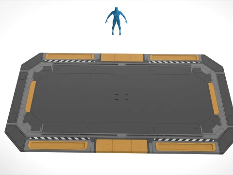 Sci-fi Architecture kitbash 59 3D Model