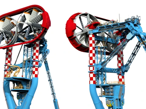 Sci-Fi Wind turbine 3 3D Model