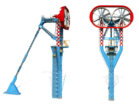 Sci-Fi Wind turbine 3 3D Model