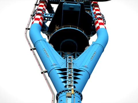 Sci-Fi Wind turbine 3 3D Model