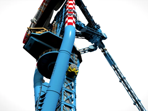 Sci-Fi Wind turbine 3 3D Model