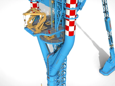 Sci-Fi Wind turbine 3 3D Model