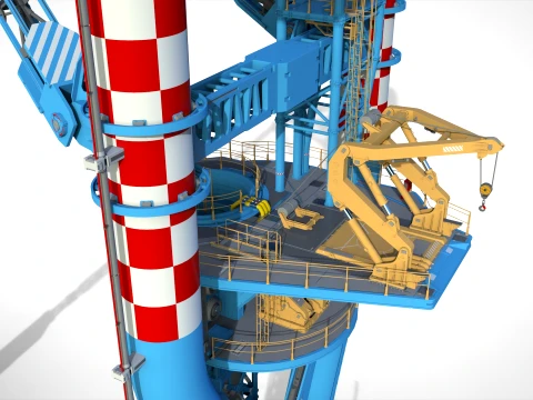 Sci-Fi Wind turbine 3 3D Model