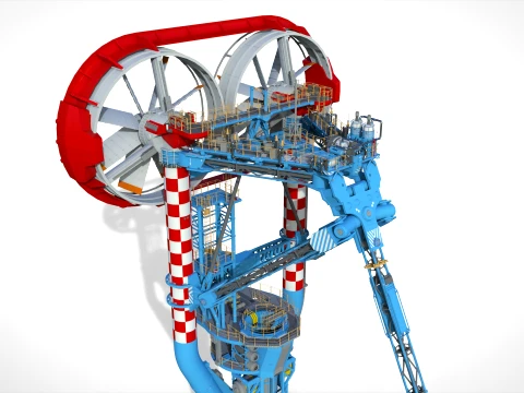 Sci-Fi Wind turbine 3 3D Model
