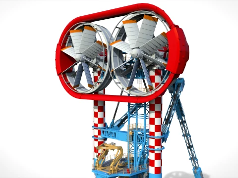 Sci-Fi Wind turbine 3 3D Model